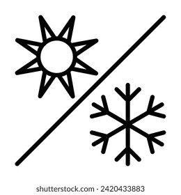 summer,
snow,
summer and winter,
sun,
four season,
winter icon