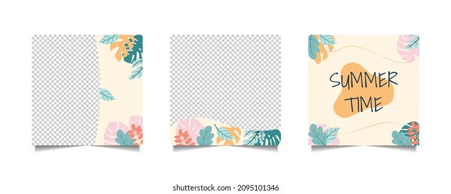 Summer social media templates. template design for social media