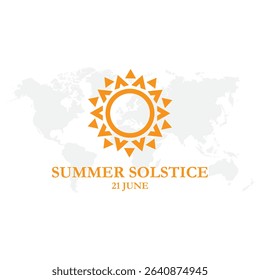 
Summer solstice. Sun and moon symbol on white background. Vector illustration. .vector graphic of the solstice, celebrate, greeting card, 