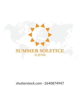 
Summer solstice. Sun and moon symbol on white background. Vector illustration. .vector graphic of the solstice, celebrate, greeting card, 