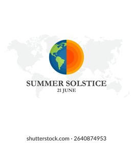 
Summer solstice. Sun and moon symbol on white background. Vector illustration. .vector graphic of the solstice, celebrate, greeting card, 