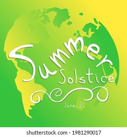 summer solstice vector illustration, suitable for web banner or printing campaign