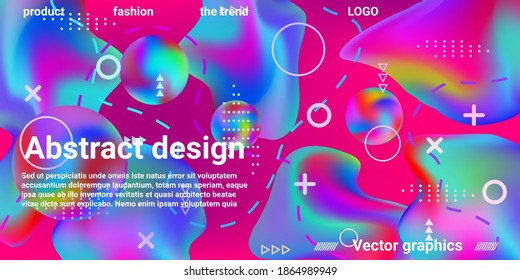 Summer sound poster design of a music festival.  Minimal style concept. Colorful abstract background.  Minimal geometric cover.