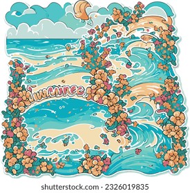 summer splash sticker fan art