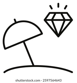 Summer Splurge icon line vector illustration