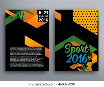 Summer sport 2016 concept template, Design for brochure, website, book or flyers.