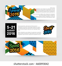 Summer sport 2016 concept template, Design for brochure, website, book or flyers.