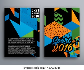 Summer sport 2016 concept template, Design for brochure, website, book or flyers.