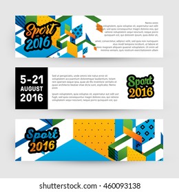 Summer sport 2016 concept template, Design for brochure, website, book or flyers.