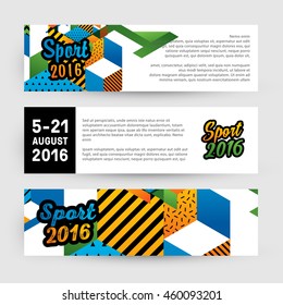 Summer sport 2016 concept template, Design for brochure, website, book or flyers.