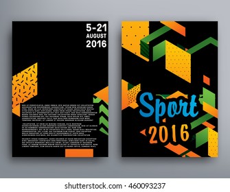 Summer sport 2016 concept template, Design for brochure, website, book or flyers.