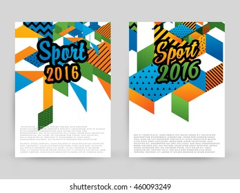 Summer sport 2016 concept template, Design for brochure, website, book or flyers.