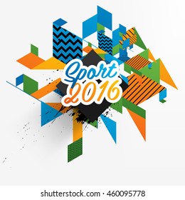 Summer sport 2016 concept template, Design for brochure, website, book or flyers.