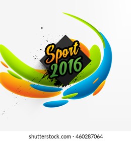 Summer sport 2016 concept template, Design for brochure, website, book or flyers.