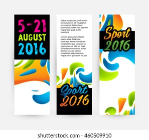Summer sport 2016 concept template, Design for brochure, website, book or flyers.