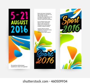 Summer sport 2016 concept template, Design for brochure, website, book or flyers.