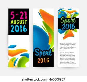 Summer sport 2016 concept template, Design for brochure, website, book or flyers.