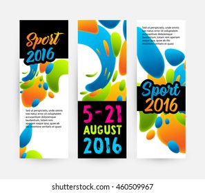 Summer sport 2016 concept template, Design for brochure, website, book or flyers.