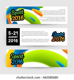 Summer sport 2016 concept template, Design for brochure, website, book or flyers.