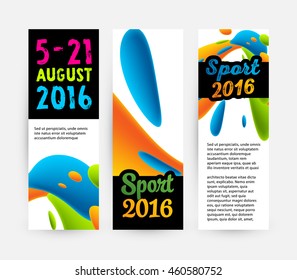 Summer sport 2016 concept template, Design for brochure, website, book or flyers.