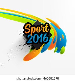 Summer sport 2016 concept template, Design for brochure, website, book or flyers.