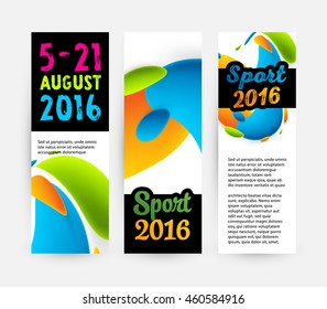 Summer sport 2016 concept template, Design for brochure, website, book or flyers.