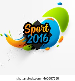 Summer sport 2016 concept template, Design for brochure, website, book or flyers.