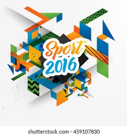 Summer sport 2016, Design for brochure, website, book or flyers.