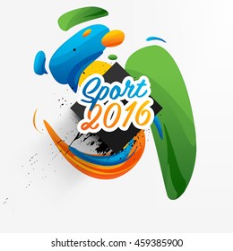 Summer sport 2016, Design for brochure, website, book or flyers.