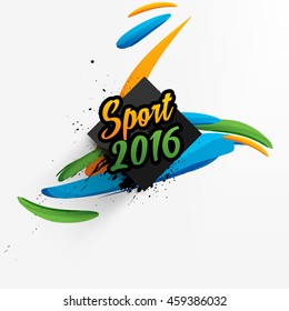 Summer sport 2016, Design for brochure, website, book or flyers.