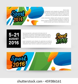 Summer sport 2016, Design for brochure, website, book or flyers.
