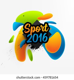 Summer sport 2016, Design for brochure, website, book or flyers.