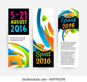 Summer sport 2016, Design for brochure, website, book or flyers.