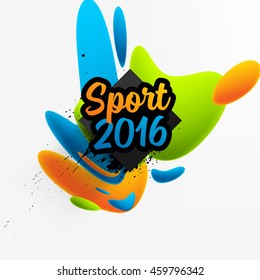 Summer sport 2016, Design for brochure, website, book or flyers.