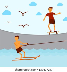 Summer sport activity