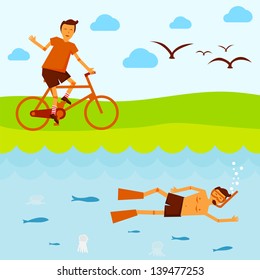 Summer sport activity