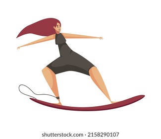 Composición deportiva de verano con estilo doodle aislado personaje humano de la persona que practica deportes en el fondo blanco ilustración vectorial