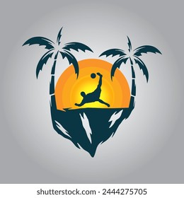 Summer sport logo Illustration vector graphic of template 