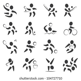 Summer Sport Vector Icon Set One