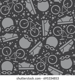 Summer sports background -  triathlon seamless
