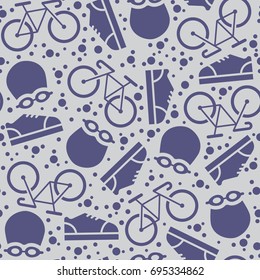 Summer sports background -  triathlon seamless