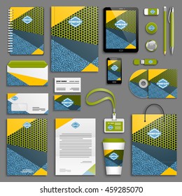 Summer sports games rio brazil Corporate identity template set. Business stationery mock-up with logo. Branding design. 