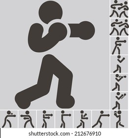 Summer sports icon - Boxing icons