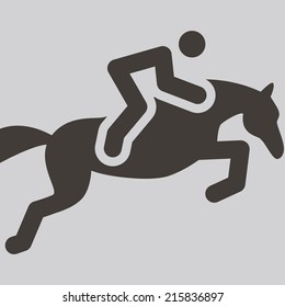Summer sports icon - equestrian icon