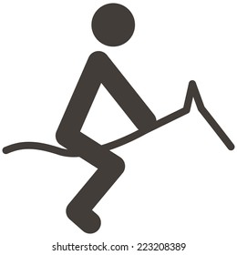 Summer sports icon - equestrian icon
