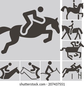 Summer Sports Icon - Equestrian Icons