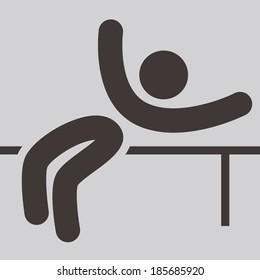 Summer sports icon - High jump icon