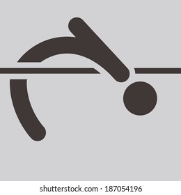 Summer sports icon - High jump icon