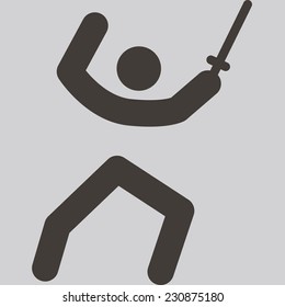 Summer sports icon set - fencing icon