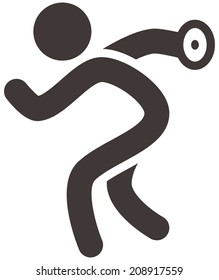 Summer sports icons - discus throw icon